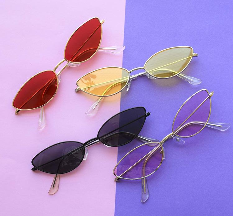 2022 nuevas gafas de sol de moda para mujer, gafas de sol Vintage con forma  de